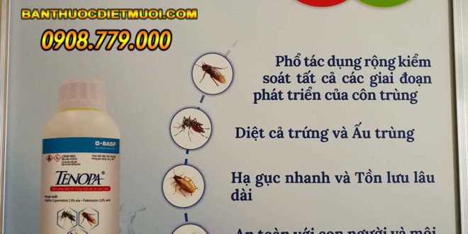 Thuốc Tenopa diệt muỗi và côn trùng