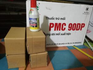 Bộ thuốc diệt mối 1 lọ PMC 90DP + 4 hộp nhử - bán thuốc diệt mối tại Long An